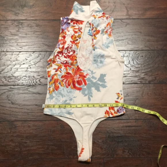 NWT Free People Pixie Mock Neck Thong Bodysuit top - Picture 5 of 8